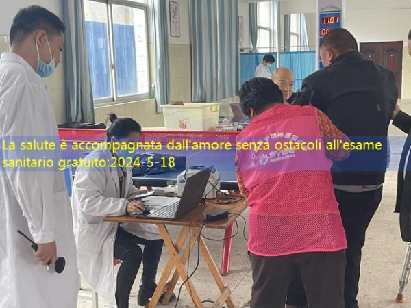 La salute è accompagnata dall’amore senza ostacoli all’esame sanitario gratuito