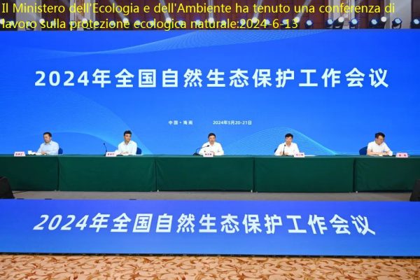 Il Ministero dell’Ecologia e dell’Ambiente ha tenuto una conferenza di lavoro sulla protezione ecologica naturale